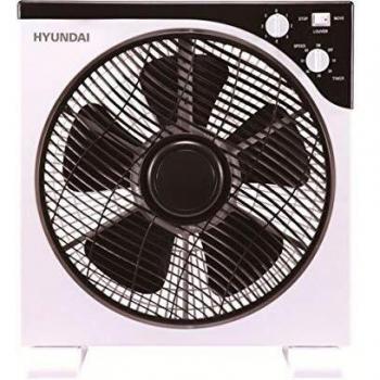 Hyundai Electrics Ventilador, Blanco/Negro, 30_cm