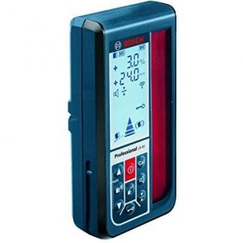 BOSCH 0601069A00 - Receptor y mando a distancia LR 50 Professional. Pantalla con iluminación. Batería de litio. Alcance de 250 m. Precisión +/- 0,5 mm. Múltiples aplicaciones. IP 56 con Funda de protección, batería de litio.