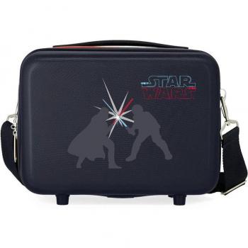 Neceser Infantil Rígido Star Wars Logo Adaptable 9L Azul