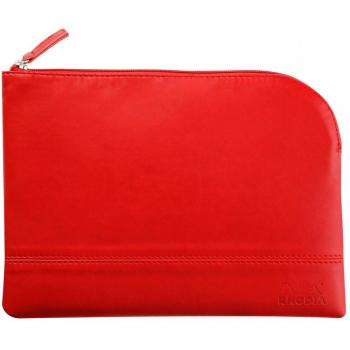 Bolsa con cremallera Rhodiarama - Mediana Rojo amapola