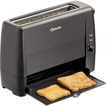 Tostadora Bartscher TS20Sli, 2 rebanadas, 1300W, 6 niveles de tostado, color negro