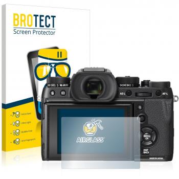 BROTECT Protector Pantalla Cristal Híbrido Compatible con Fujifilm X-T2 Protector Vidrio - [Dureza 9H, Anti-arañazos]