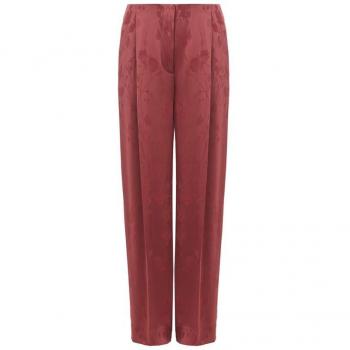 Lardini Elegant Red Tailored Acetate Pants - IT40|S, Female Straight Trousers, Color: Red, Size: XS