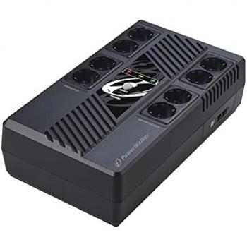 Sistema de Alimentación Ininterrumpida (UPS) PowerWalker VI 600 MS FR - Línea Interactiva, 600 VA, 360 W, 8 Salidas AC, USB
