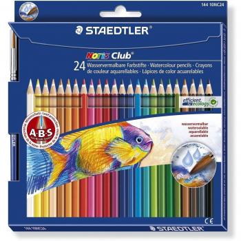 STAEDTLER-Noris Club aquarell 10 Estuche con 24 lápices, multicolor,