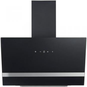 Campana extractora Respekta CH 24080 SM, 80 cm, inclinada, vidrio negro, LED, 3 niveles de potencia, función de extracción y recirculación