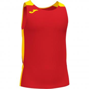 Joma Record II Men's Tank Top - Breathable Red and Yellow