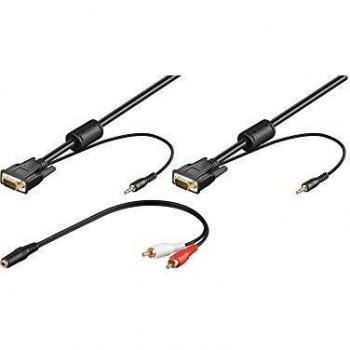 Cable VGA con Audio Jack Stereo 3,5 de 5 metros de Alta Calidad