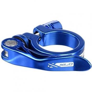 XLC Abrazadera Sillín PC-L04 Aluminio Cierre rápido 34.9 mm, Unisex, Azul-Azul
