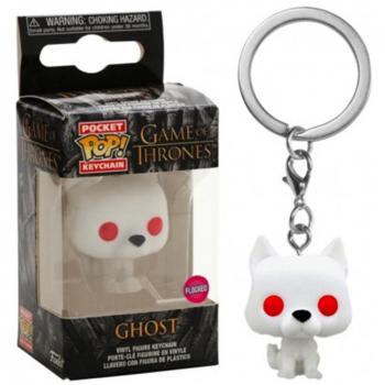 Funko Pop Keychain - Ghost (Flocked) Edición Especial de Terciopelo