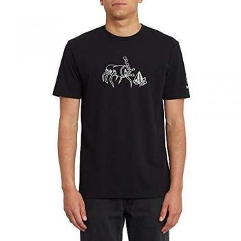 Volcom S. Zubizarreta FA SS Camiseta, Hombre, Black