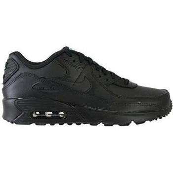 NIKE Air MAX 90 LTR Big Kids' Shoe, Zapatillas para Correr Unisex Niños, Black Black Black White, 37.5 EU