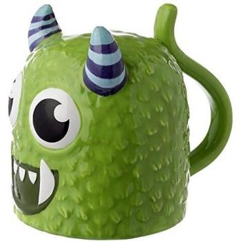 Taza Cerámica Invertida Monstruo Verde Monstarz - Taza Divertida para Café y Té