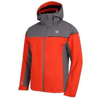 Dare 2b Cohere Waterproof & Breathable High Loft Insulated Foldaway Hooded Ski & Snowboard Jacket Chaquetas aislantes Impermeables, Hombre, Fiery Red/Aluminium, XX-Large