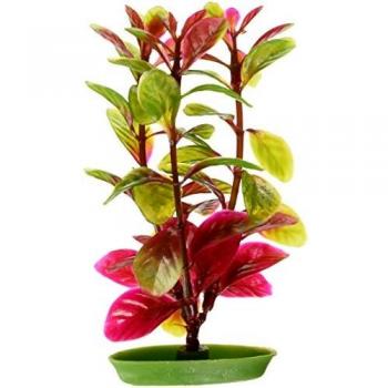 Marina Plantas Plásticas Aquascaper Pequeñas Ludwigia Roja, 12,5 cm