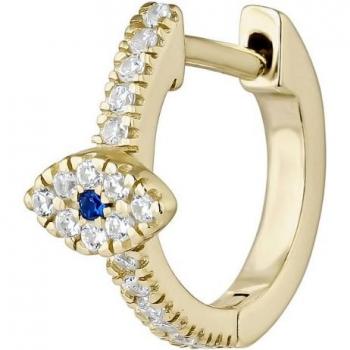 Ear Candy - Piercing aro Aremi de plata bañado en oro 18k