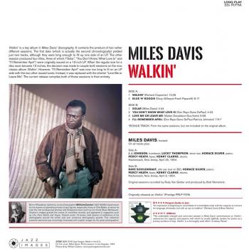 Miles Davis - Walkin' (Vinyl LP, Gatefold Cover)