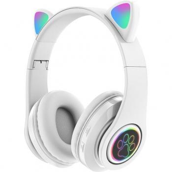 Auriculares Inalámbricos Deportivos con Forma de Oreja de Gato, Bluetooth 5.0 y Modo de Reposo Prolongado para Chicas