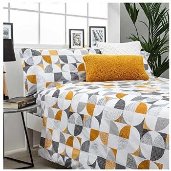 Funda Nórdica Reversible Carnaby Gris 135 cm - Algodón y Poliéster (Incluye Funda + 1 o 2 Fundas de Almohada)