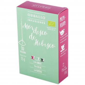 Orballo-Infusión ecológica-Mordisco de hibisco-10 pirámides-15g