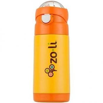 Zoli, botella isotérmica con aislamiento de paja y función de vacío, Orange
