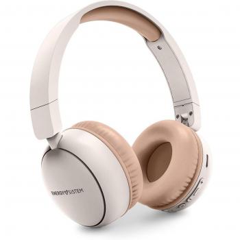 Energy Sistem RadioColor FM Cream Auriculares Bluetooth con Radio FM, Reproductor MP3 y Ranura para Tarjeta Micro SD, Diadema de Plástico 100% Reciclado