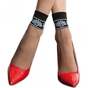 NUALA 20den suaves y cómodamente con calcetines, luz gris, UN TAMAÑO
