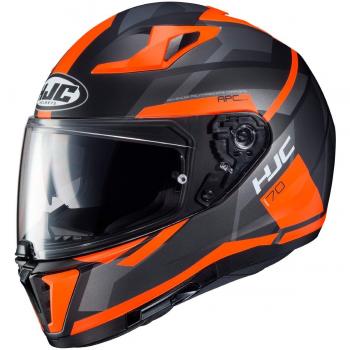 Casco de moto HJC i70 ELIM MC6HSF, Negro/Oroange, XL