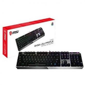 Teclado Mecánico Gamer MSI Vigor GK50 Low Profile RGB con Interruptores Kailh, Teclas Ergonómicas y Base Antideslizante