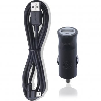 Cargador de coche compacto USB TomTom 12V / 24V para GPS  y dispositivos que se cargue con USB, como smartphones o tablets