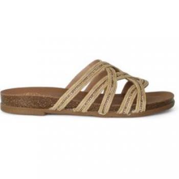 Sandalias de piel dorado modelo 3017-005-112A para mujer