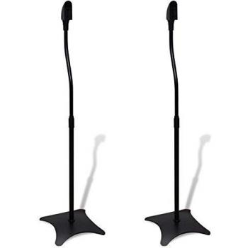 Soporte universal de Altavoz negro 2 piezas