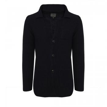 Karl 's People – Chaqueta de Punto para Hombre Punto Cardigan K de 120 Azul Marino L