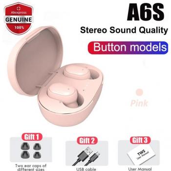 Auriculares Inalámbricos TWS A6S y A6Lite, 100% Auténticos, con Cancelación de Ruido y Micrófono