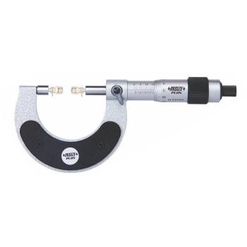 Insize 3636 – 150 externo Gear dientes micrómetro, bola puntas son no incluido, 125 mm-150 mm, graduación 0,01 mm