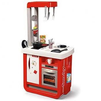 Smoby- Cuisine et ses accessoires, Color rouge