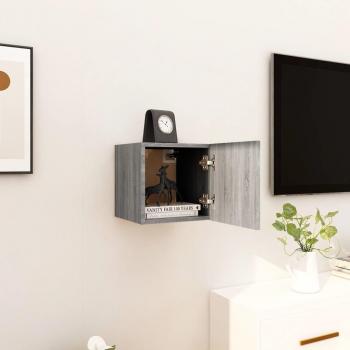 Mueble de salón y TV vidaXL gris Sonoma 30,5x30x30 cm