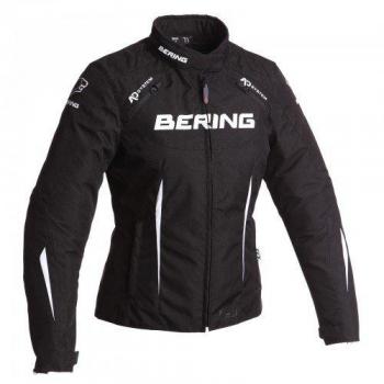 Bering chaqueta moto Lady Katniss, Negro/Blanco, talla 36 