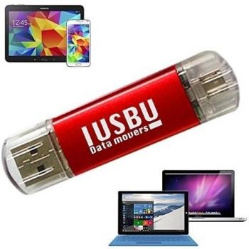 USB OTG (on the go) unidad flash dual transferencia 16 GB, 32 GB, 64 GB de memoria para Android Smartphone y Tablet, compatible con Samsung Galaxy S6/S5/S4/S3/S2/Galaxy Note 3/Note 2/Galaxy Tab 3/LG Optimus G/L9/motorloa XZOOM/RAZR/Blackberry Z10/Q10/P