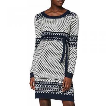 MAMALICIOUS Mljoy L/S Knit Abk Dress Vestido, Multicolor