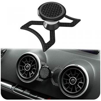 innoGadgets Soporte magnético para teléfono móvil Compatible con Audi A3/S3/RS3 | Soporte Universal para Smartphone, GPS y Tablet | 360 Ajustable para una Visibilidad óptima | Carbon