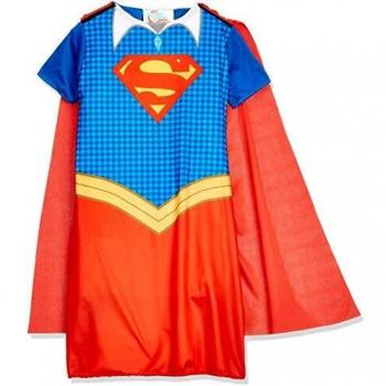 DC Comics - Disfraz de Supergirl oficial para niña, infantil 7-8 años