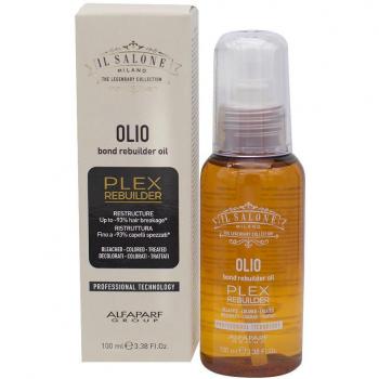 Alfaparf Milano Il Salone Plex Rebuilder Oil 100ml - Reconstructive Hair Oil for Damaged, Bleached, and Chemically Treated Hair