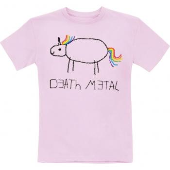 Death metal unicornccamiseta infantil color rosa claro rosa claro talla140