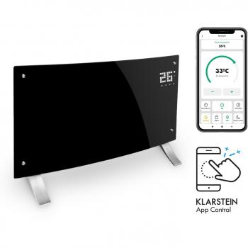 Calefactor de Convección Curvo Inteligente Klarstein Bornholm 2000W Control por App y Temporizador