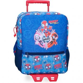 Mochila escolar Power of 3 con bolsillo frontal 38 cm con carro