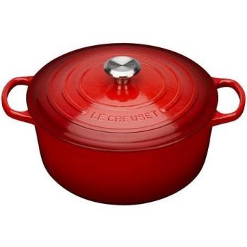 Le Creuset Signature Cerise Cast Iron 26cm Round Casserole
