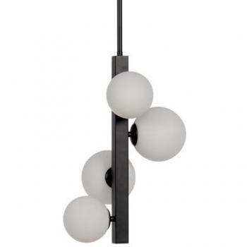 Lámpara de Techo Negro Cristal Hierro 220-240 V 40 x 40 x 100 cm