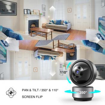 Cámara de Seguridad IP Interior Arenti DOME1 2K 5G con Función PTZ y Visión Nocturna