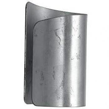 Aplique Imagine de vidrio curvo con hoja de plata, 24,8 cm, E27